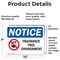 Signmission Fragrance Free Environment Sign With Symbol, 10 in W x Rectangle, Vinyl Decal OS-2PACK-NS-D-710-L-12908 - alternate 5